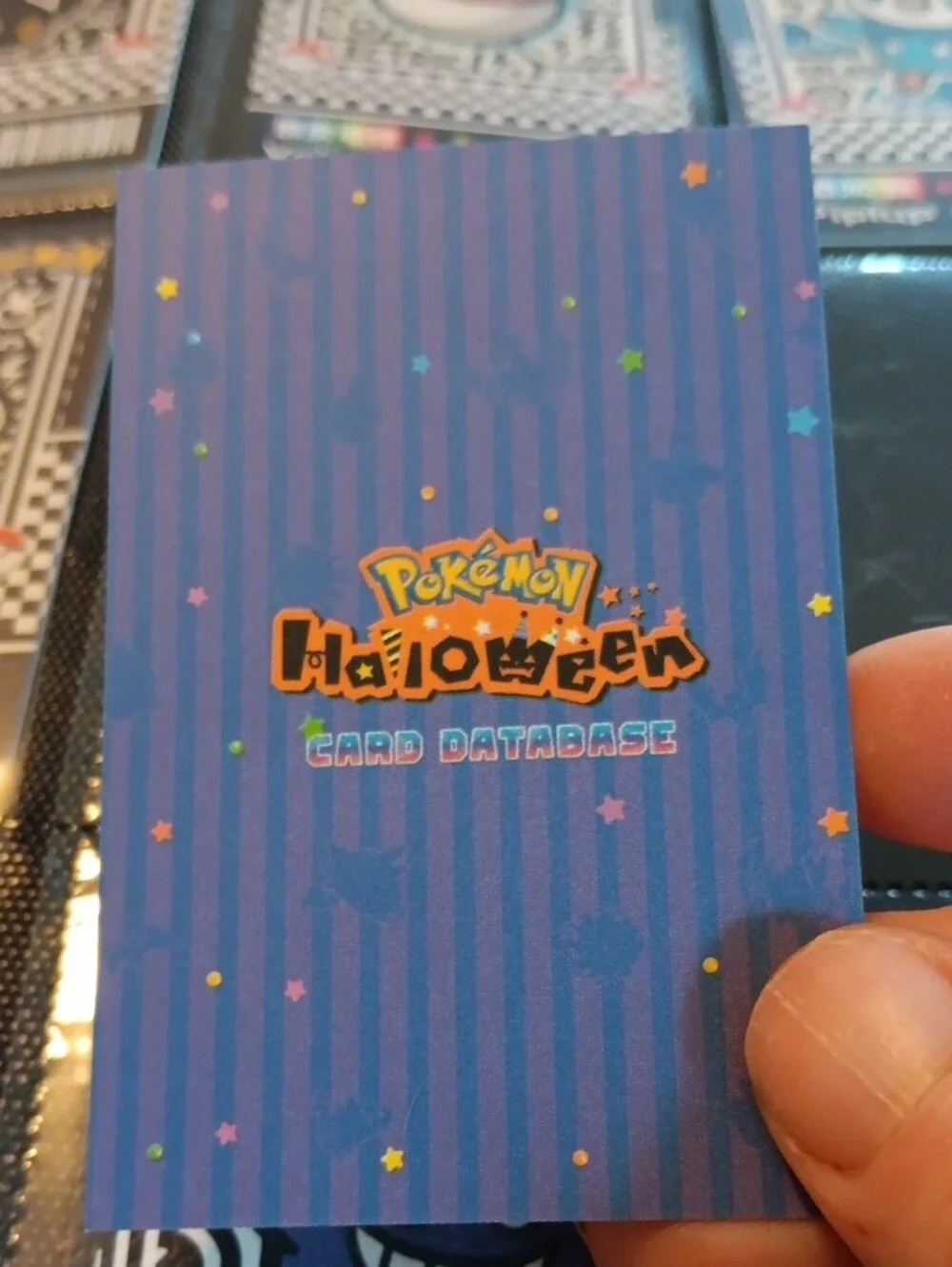 Pokemon Purple & Yellow Gengar and Pikachu Holographic Card